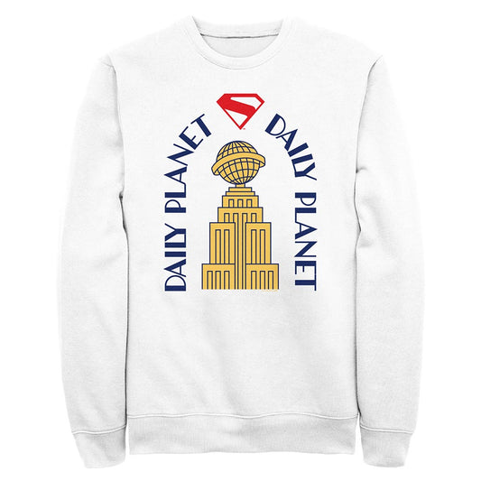 SUPERMAN (2025) Movie Daily Planet Building Crewneck White-0