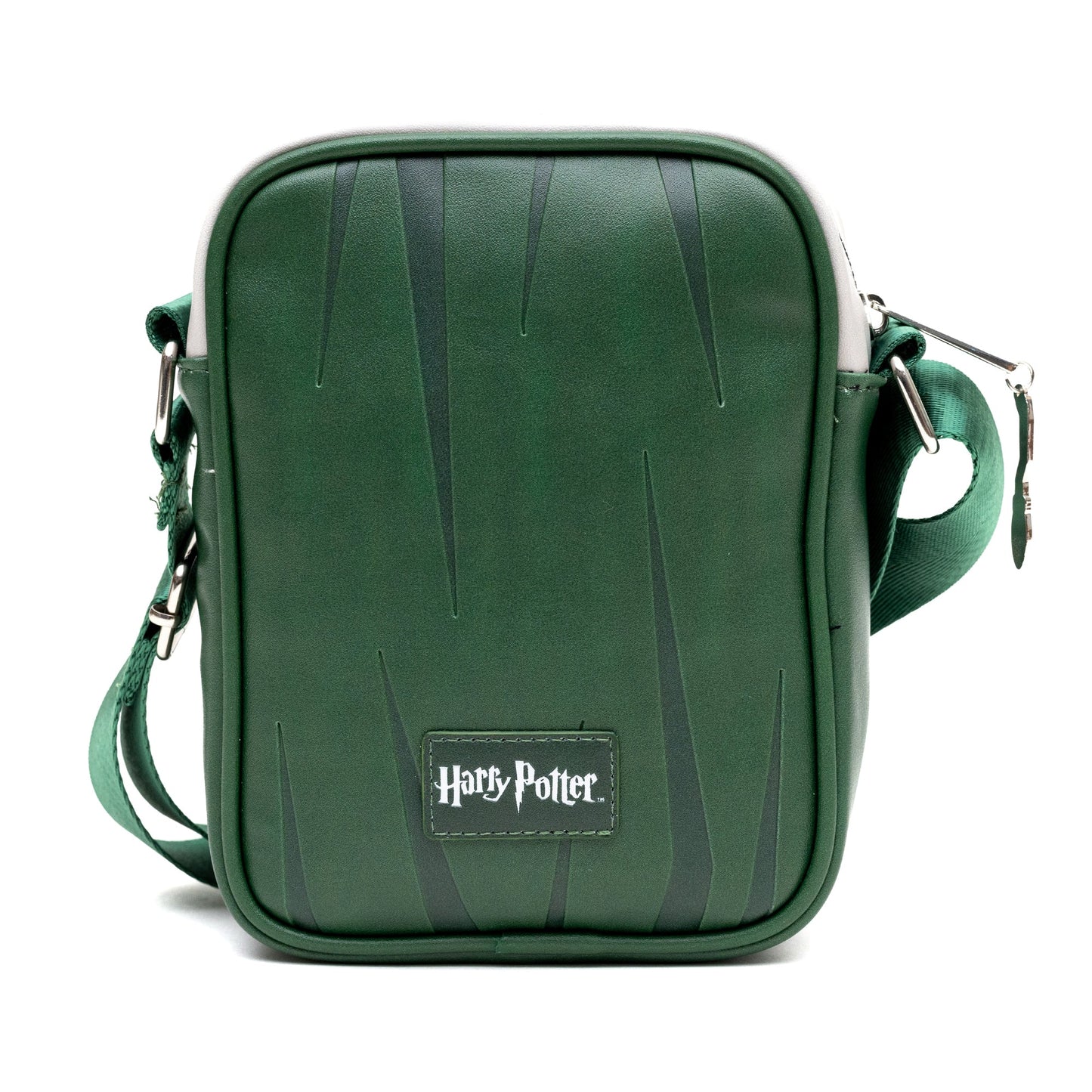 Interior compartments of Harry Potter Slytherin crossbody bag