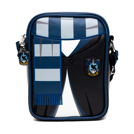 Harry Potter Ravenclaw Uniform Embroidered Crossbody Bag front view showing uniform details-0