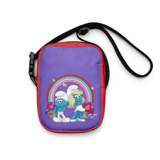 Smurfs Hefty & Smurfette Crossbody Bag-0