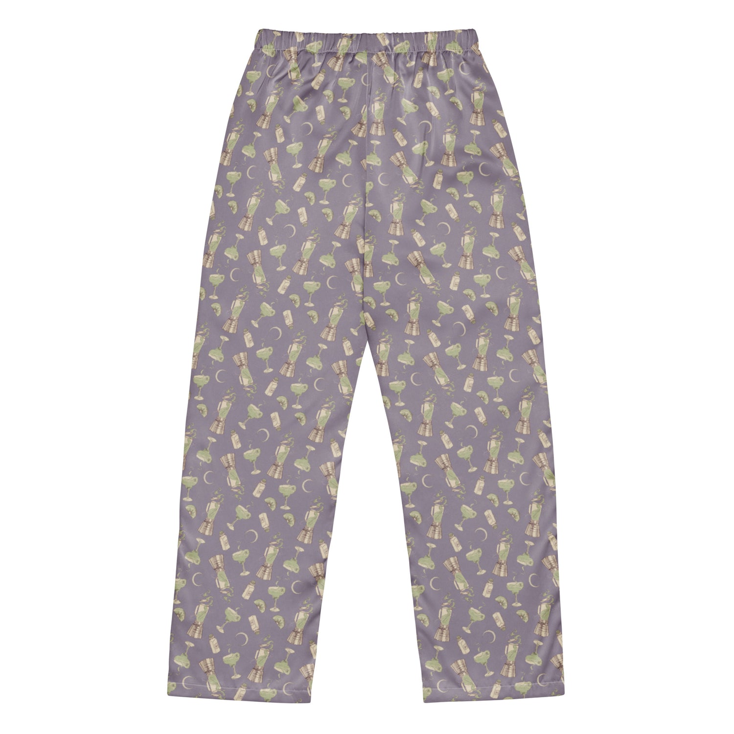 Front view of Practical Magic 2 pajama pants with margarita pattern