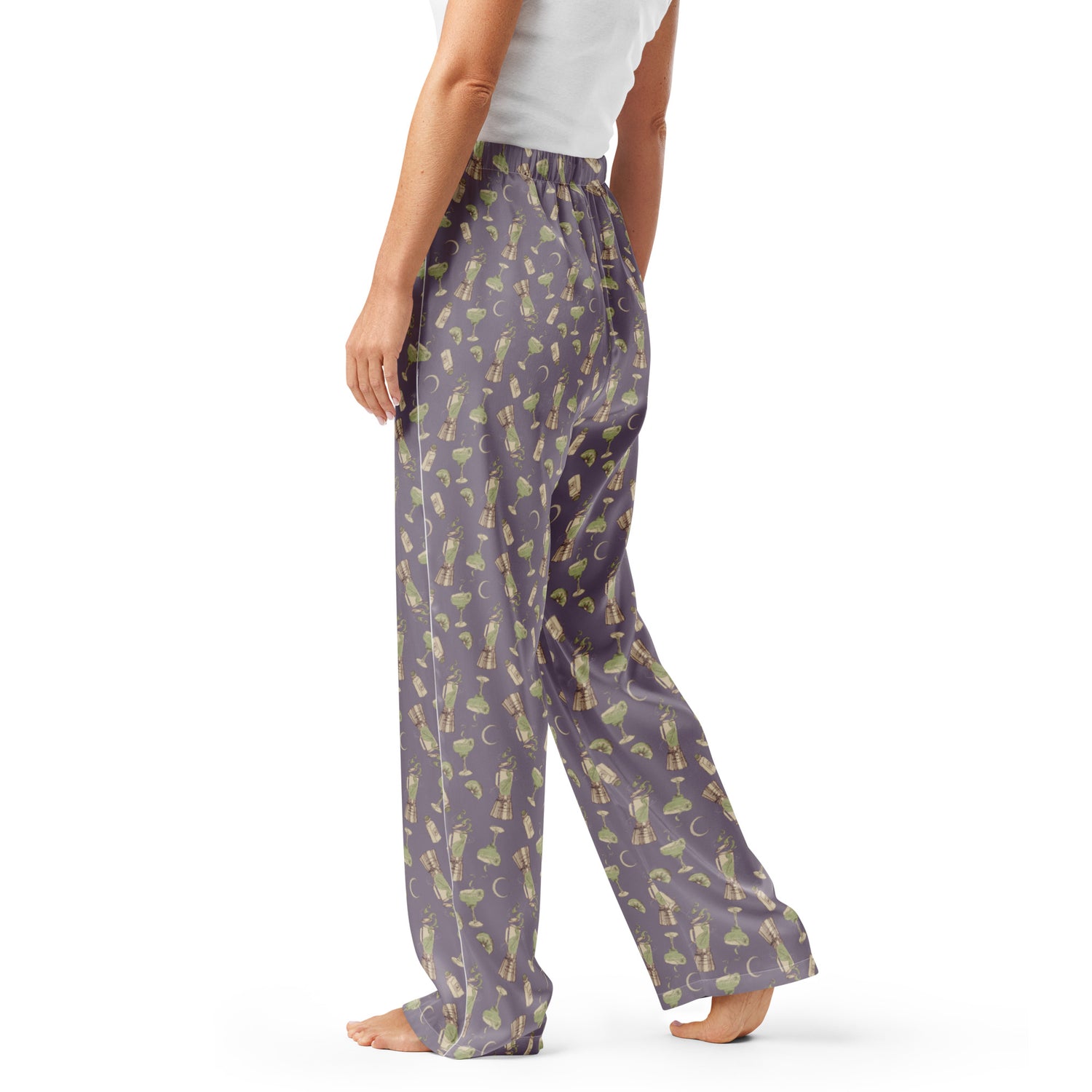 Full length view of the unisex Practical Magic 2 margarita pajamas