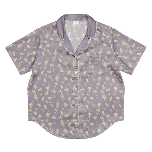 Front view of the Practical Magic 2 Pajama Top featuring a Margarita graphic.-0