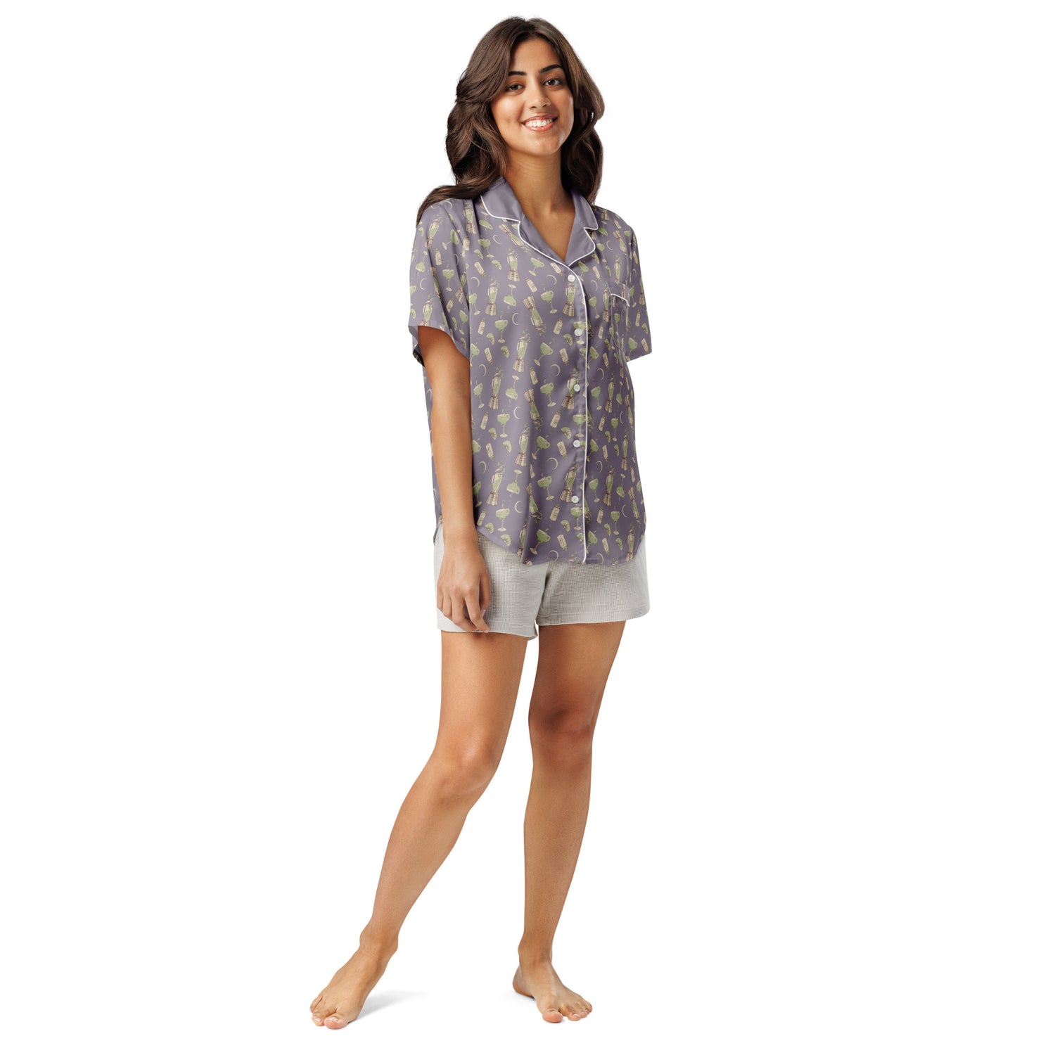 Unisex Practical Magic 2 Margarita pajama top shown from the back.