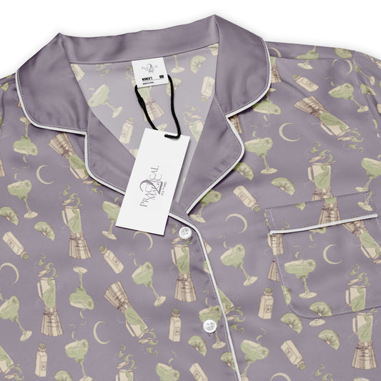 Front view of the Practical Magic 2 Pajama Top featuring a Margarita graphic.-3
