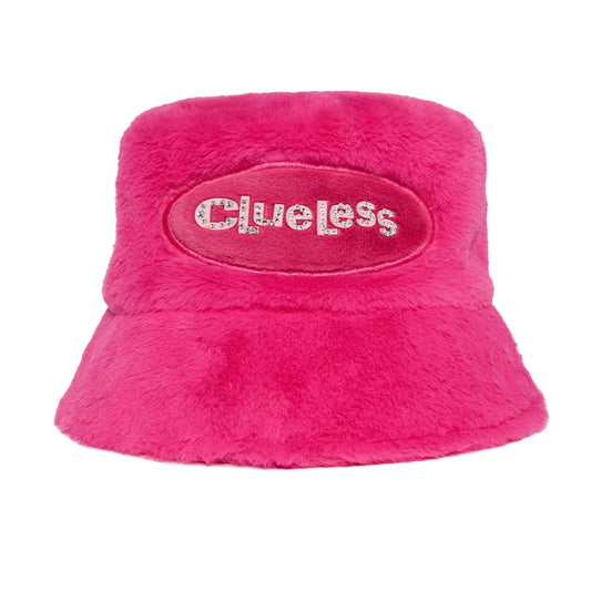 Clueless Fuzzy Bucket Hat Pink-0