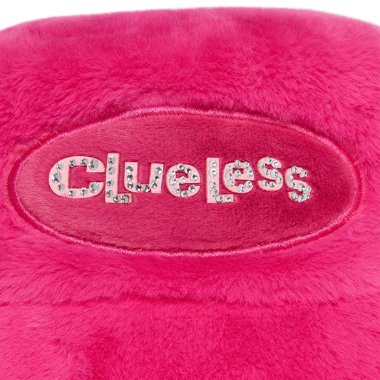 Clueless Fuzzy Bucket Hat Pink-1