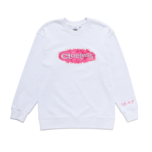 Clueless Logo Crewneck White-0