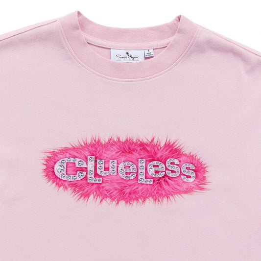 Clueless Logo Oversized T-Shirt Pink-4
