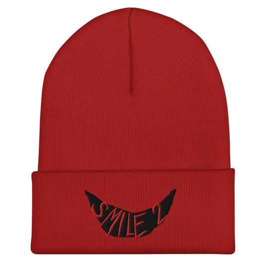 Smile 2 Logo Embroidered Cuffed Beanie-0