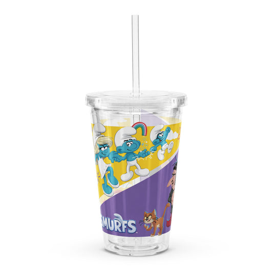 The Smurfs Movie Strip Clear Plastic Tumbler-3