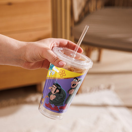 The Smurfs Movie Strip Clear Plastic Tumbler-7