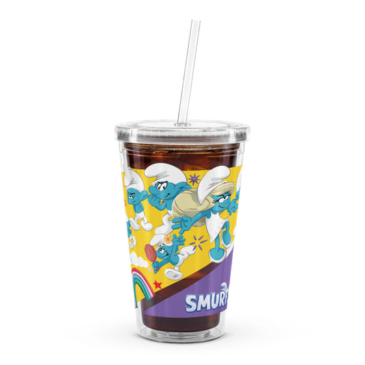 The Smurfs Movie Strip Clear Plastic Tumbler-8