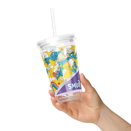 The Smurfs Movie Strip Clear Plastic Tumbler-4