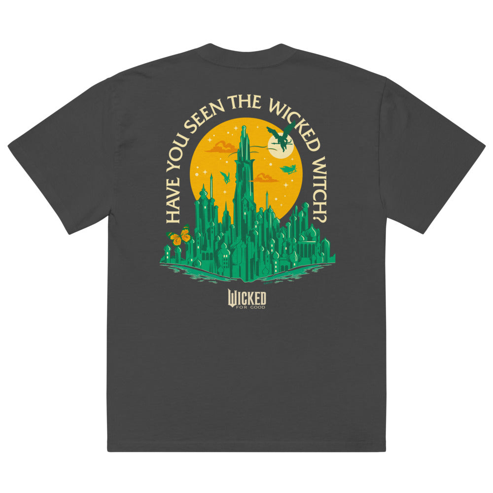 Wicked: For Good Have You Seen The Wicked Witch? Oversized Faded T-Shirt