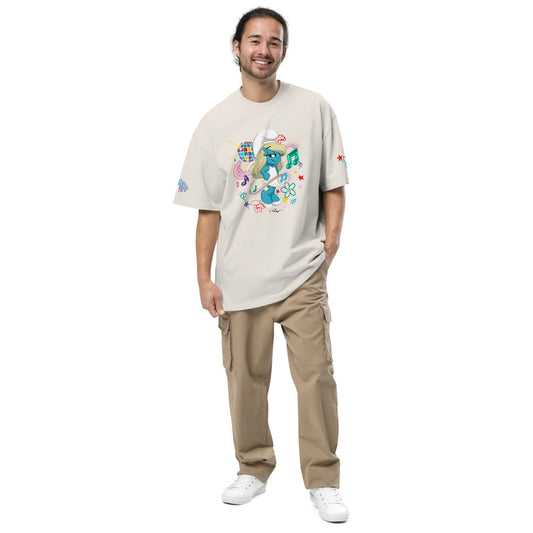 Smurfs Smurfette T-Shirt Faded Bone-1