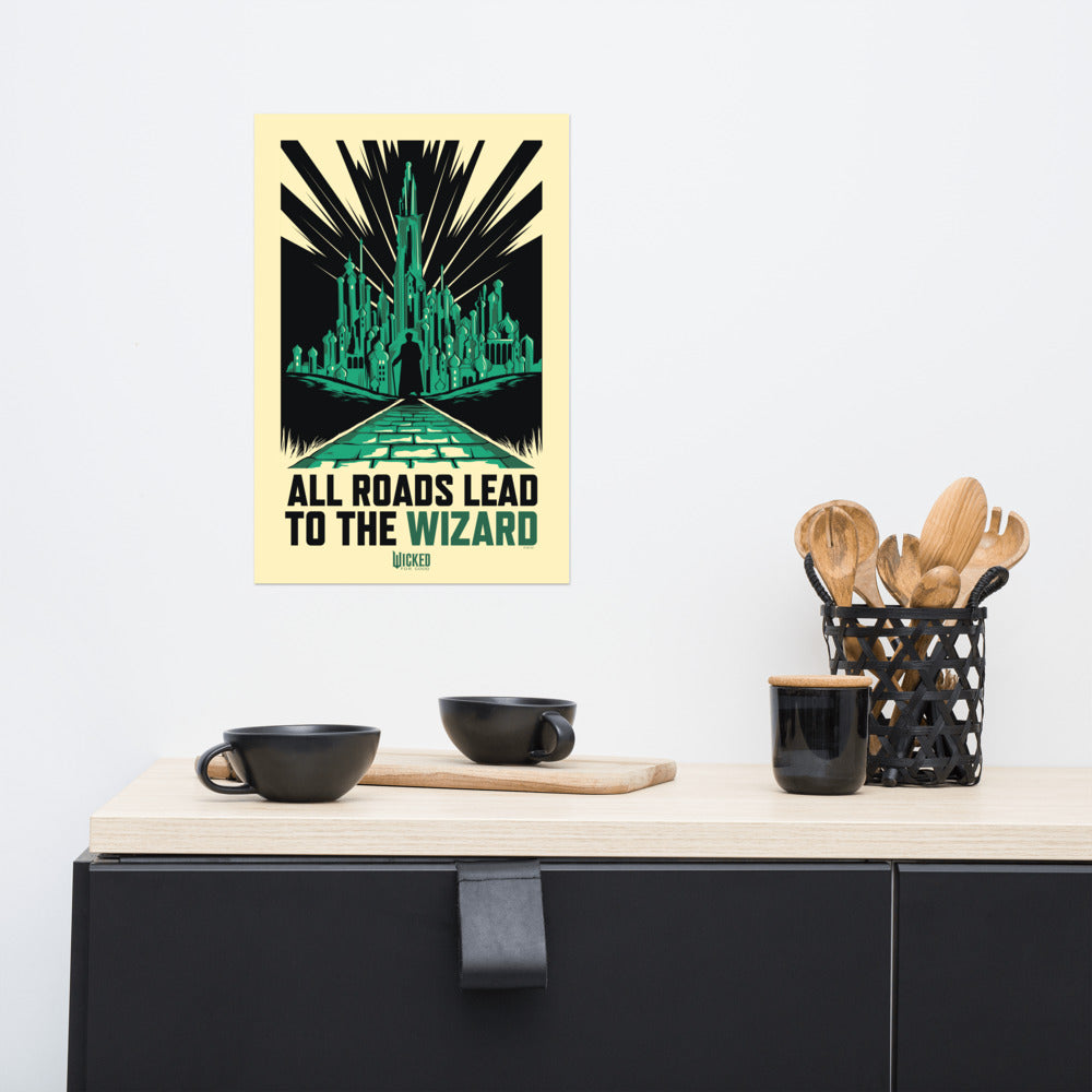 Wicked: For Good All Roads Lead to The Wizard Premium Poster