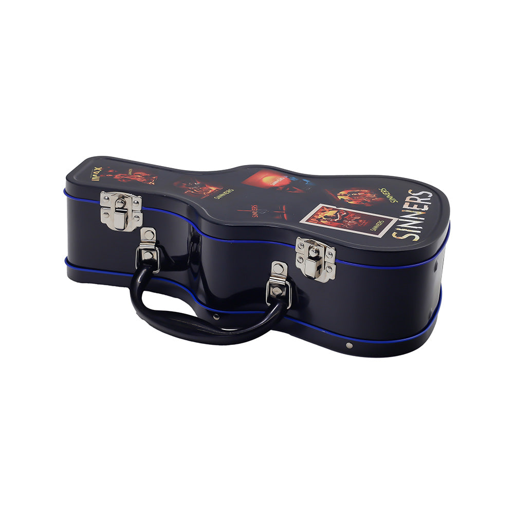 Sinners 72 oz Guitar Shaped Popcorn Tin-4