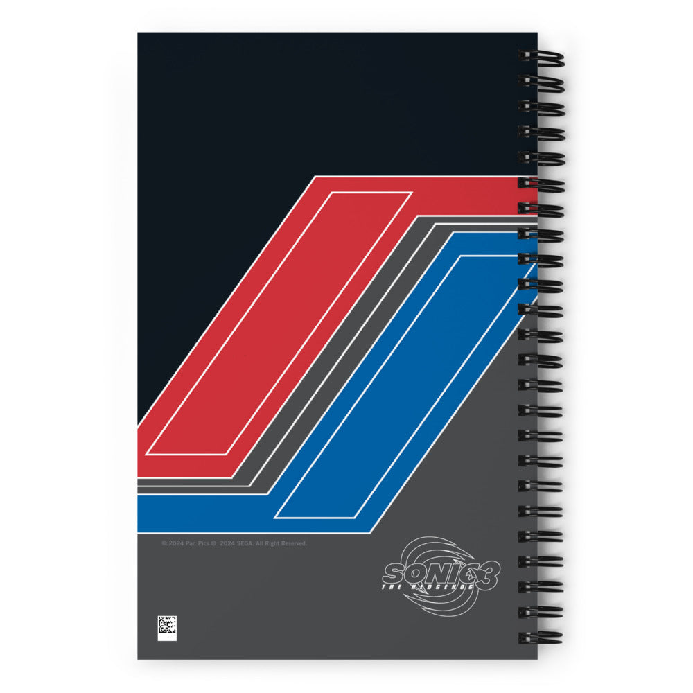 Sonic the Hedgehog 3 Sonic vs Shadow Spiral Notebook