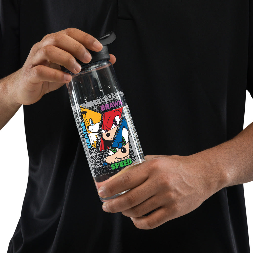 Sonic the Hedgehog 3 Brains, Brawn, Speed CamelBak Eddy®+ Water Bottle