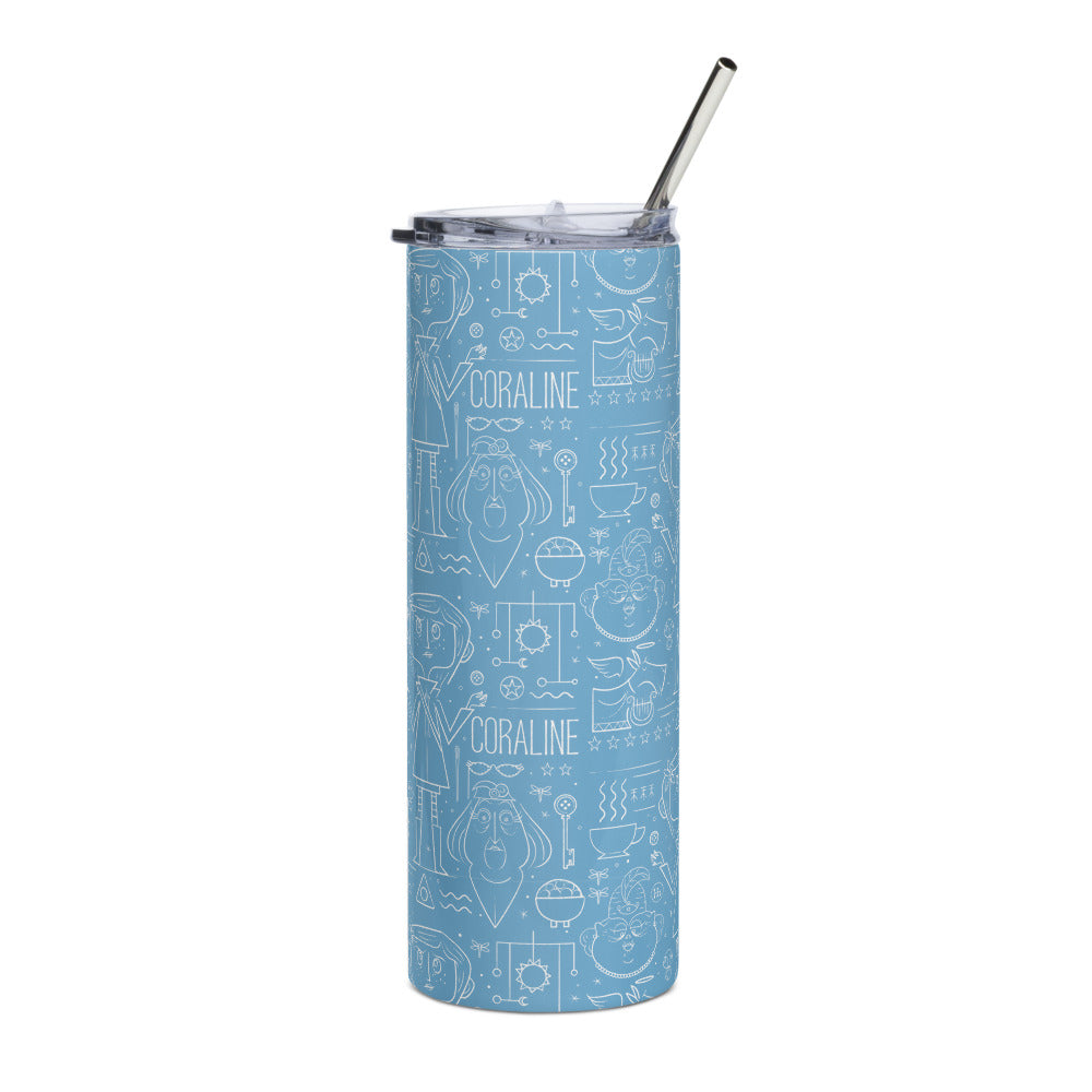 Coraline Pattern 20 oz. Stainless Steel Tumbler