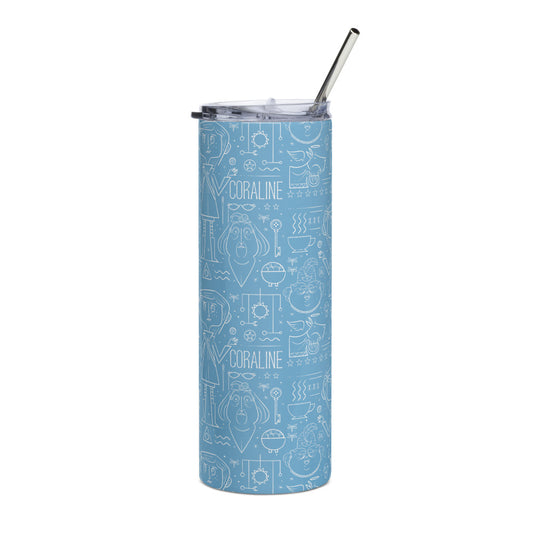 Coraline Pattern 20 oz. Stainless Steel Tumbler-2