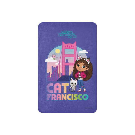 Gabby's Dollhouse Cat Francisco Premium Sherpa Blanket 60 in x 80 in-3