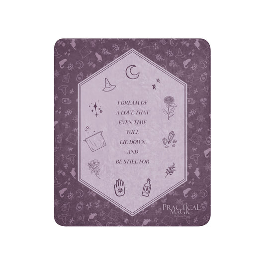 A Practical Magic Sherpa Blanket featuring the A Dream Of Love design.-2