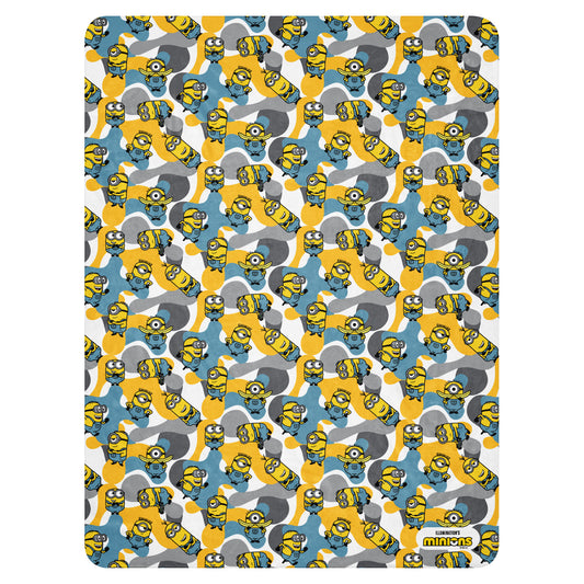 Minions Sherpa Blanket Camo-0