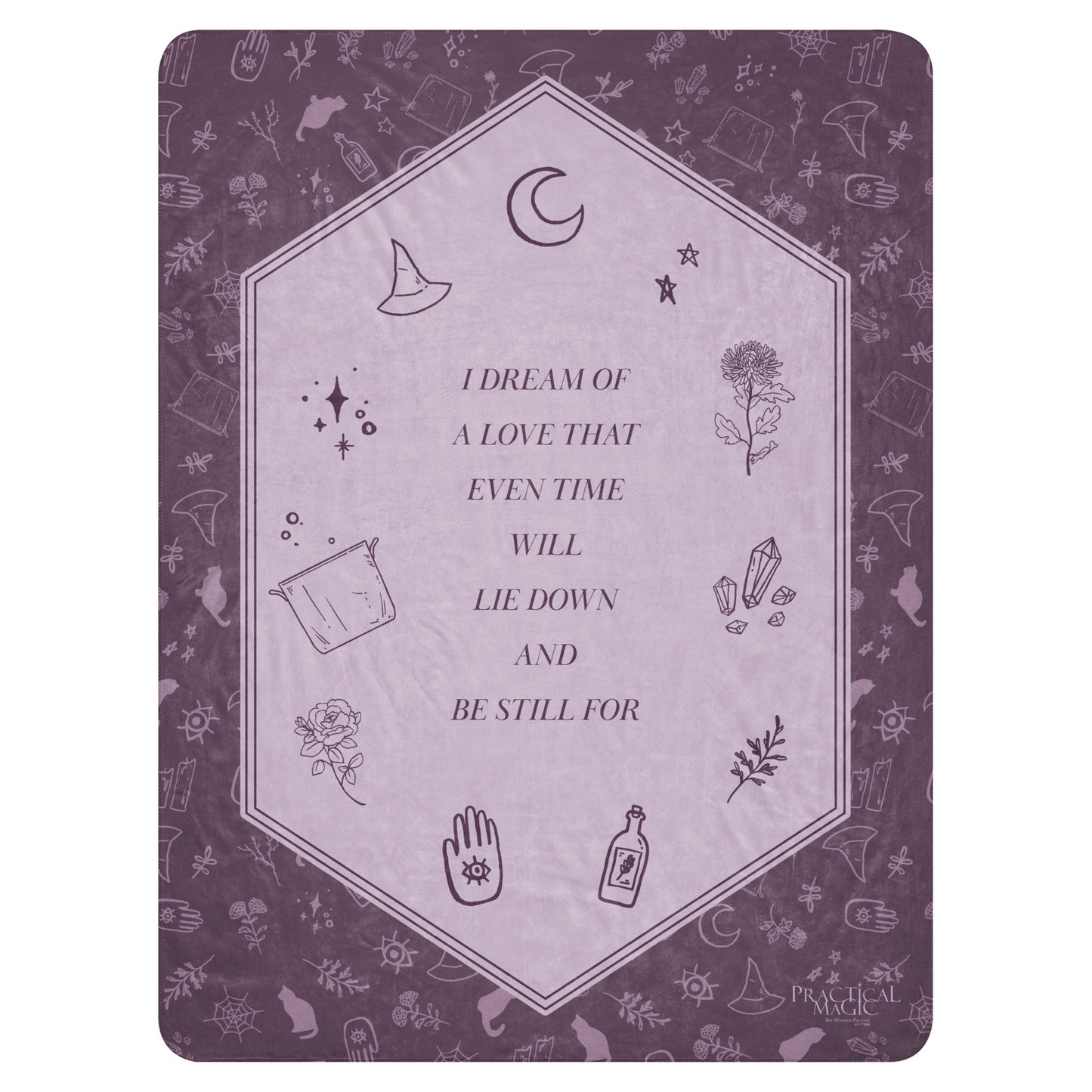 A Practical Magic Sherpa Blanket featuring the A Dream Of Love design.