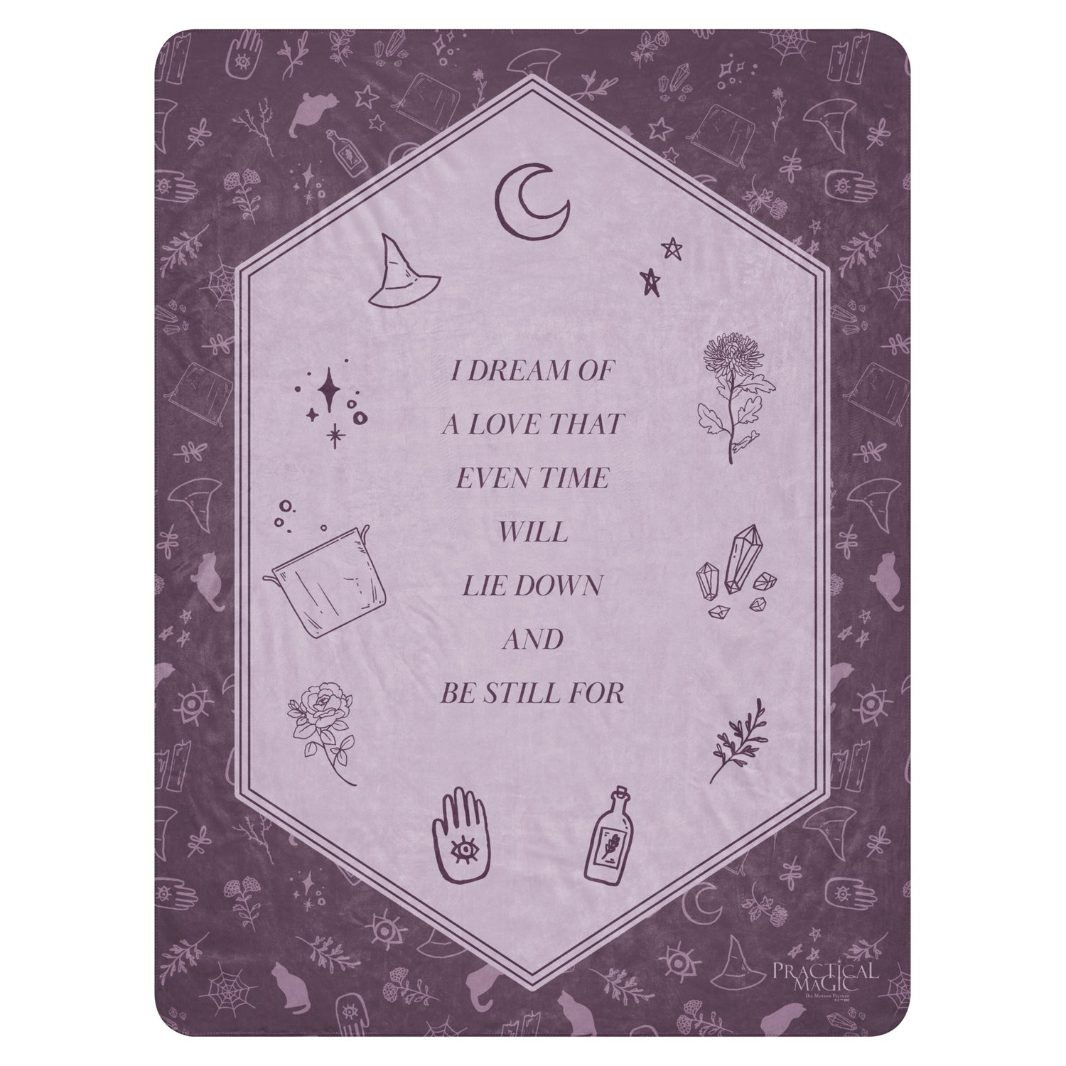A Practical Magic Sherpa Blanket featuring the A Dream Of Love design.