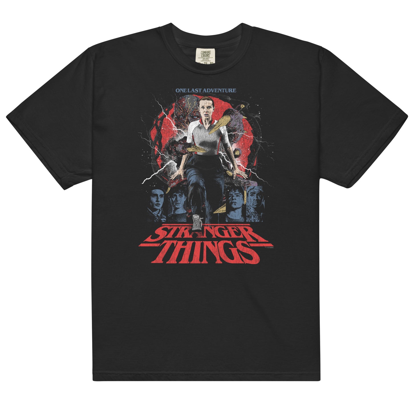 Stranger Things T-Shirt Comfort Colors Rucking Fotten x Upside Down Pictures