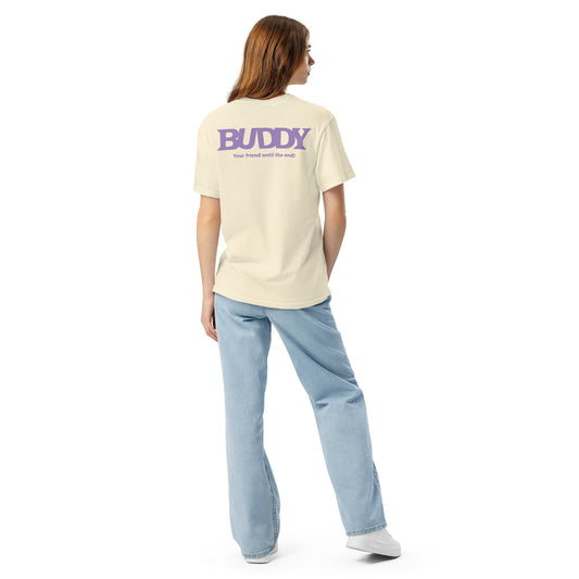 Buddy T-Shirt featuring Your Friend Until The End text in a graphic design-4