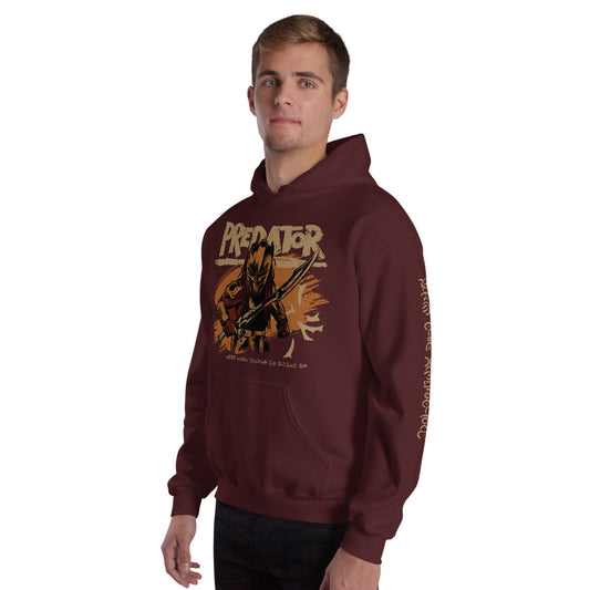 Predator: Badlands Yautja Hoodie Maroon-2