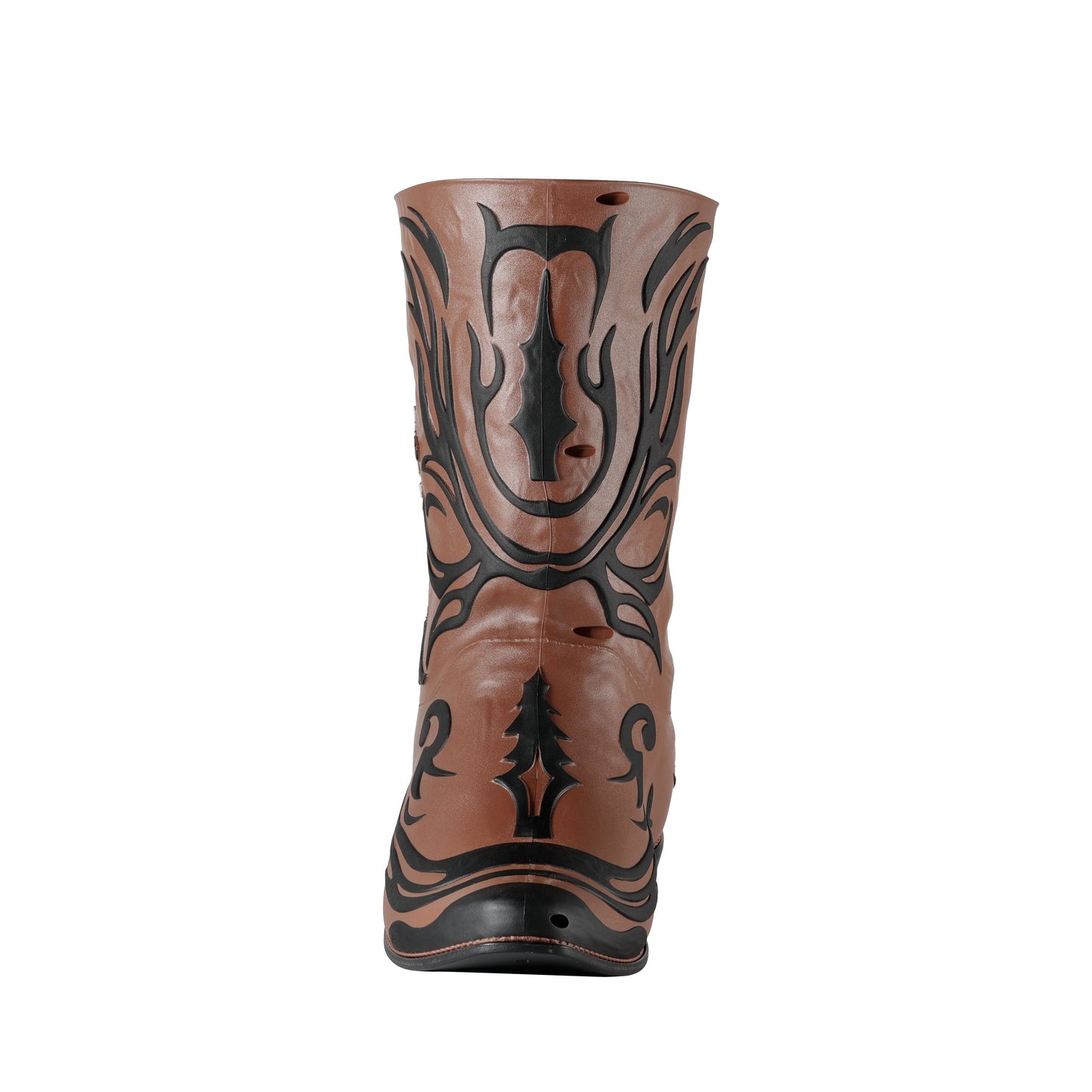 Three-quarter angle showcasing the intricate sculpted details of the boot design