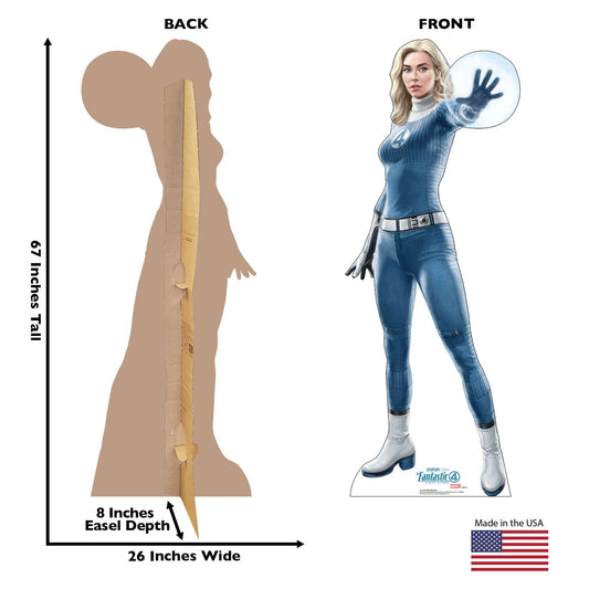 The Fantastic Four: First Steps Invisible Woman Life-Size Cardboard Cutout Standee-1