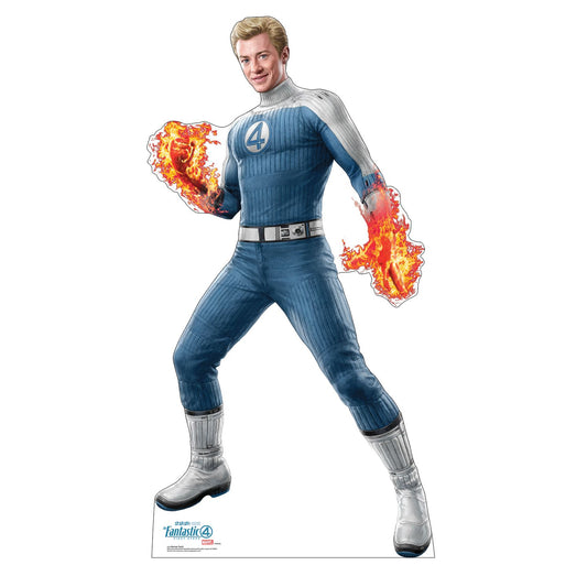 The Fantastic Four: First Steps Human Torch Life-Size Cardboard Cutout Standee-0