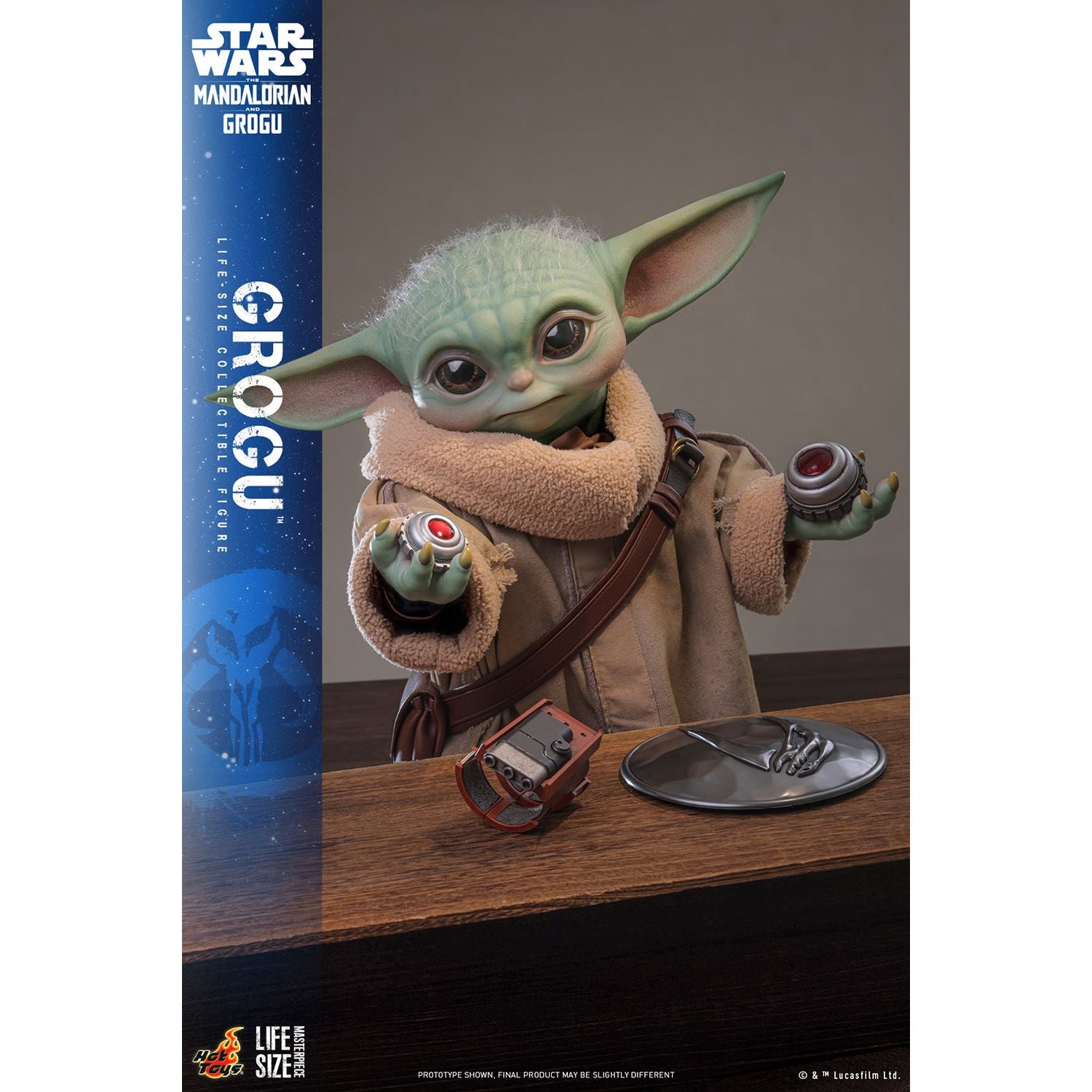 The Mandalorian & Grogu Grogu figure in Force gesture pose