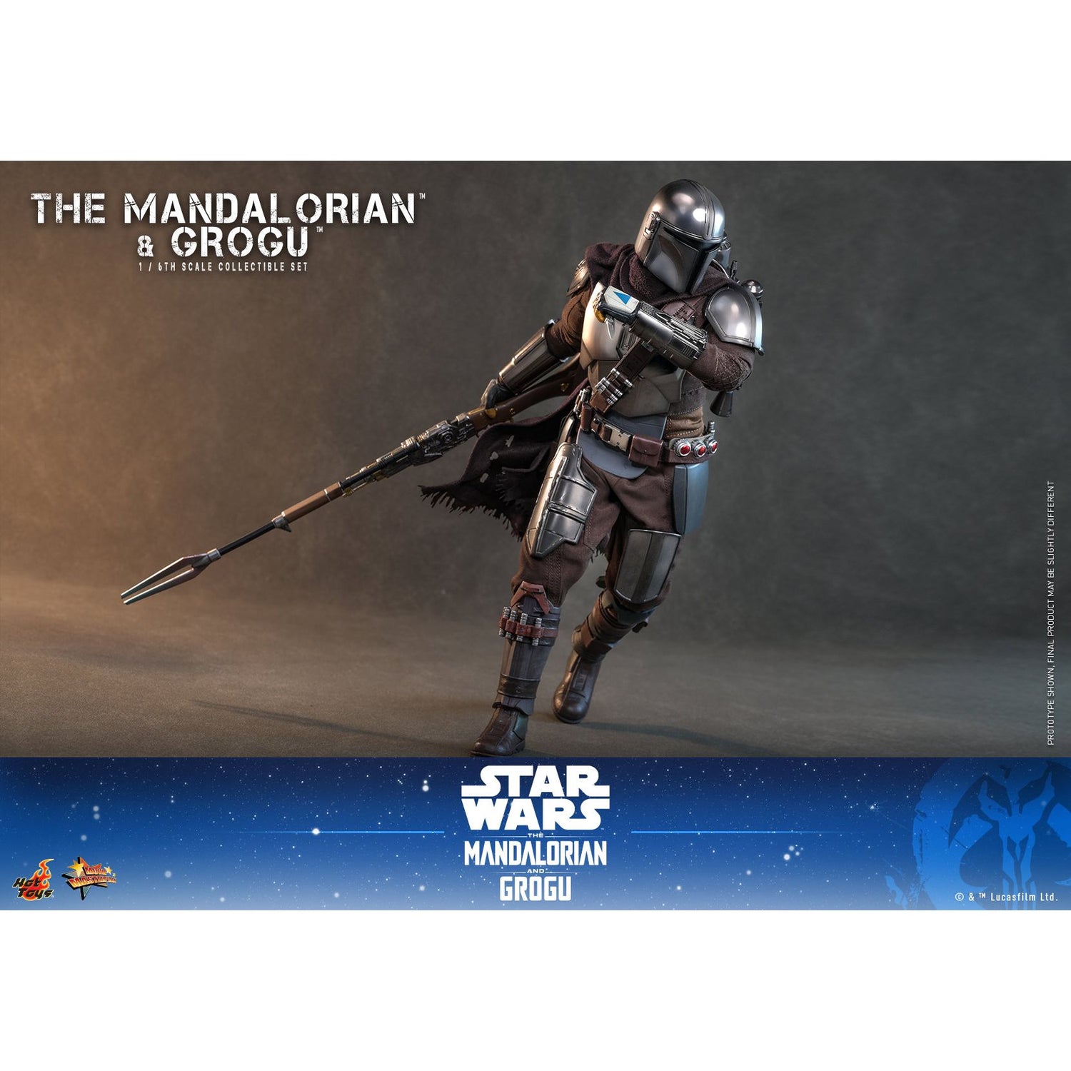 The Mandalorian™ and Grogu™ Sixth Scale Figure Set by Hot Toys-9