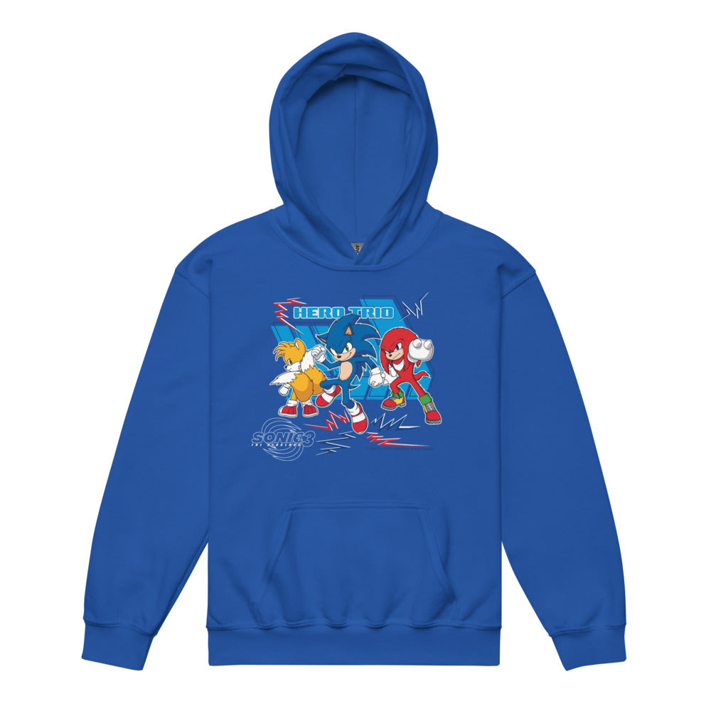 Sonic the Hedgehog 3 Hero Trio Kid's Hoodie